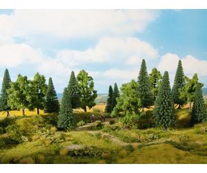 NOCH 24623 Arbres Assortis Pour Forêt Mixte Pz. 16 - Hauteur Moyenne Cm. 4-10