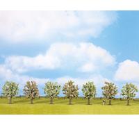 NOCH 25092 Set 7 Arbres En Fiore - Hauteur 8 CM