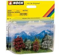 Noch - 25420 - Modélisme Ferroviaire - Arbres - Arbustes en Fleurs - 5 Pièces