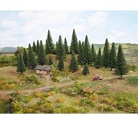 Noch 26821 - Lot de 50 sapins Miniatures, 5-14 cm de Haut.