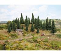 NOCH 26822 H0 TT DECOR ARBRES DE LOISIRS SAPINS HAUT LOT DE 10 DE 16 A 19 CM HO