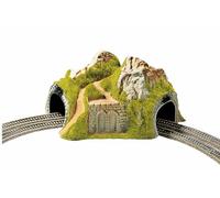 Noch - 34730 - Modélisme Ferroviaire - Tunnel d'angle - 2 Voies - 23 X 22 X 12 Cm