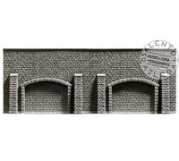 NOCH 34859 Échelle N 1:160 Mur de Soutènement à Arcs Fermés 39,6 x 7,4 cm