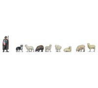 NOCH 35740 Échelle N Berger Avec Moutons (Réalisés Avec Impression 3D)
