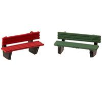 Noch - 35848 - Modélisme Ferroviaire - Bancs - 6 Pièces + 3 Corbeilles