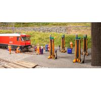 Noch 35900 - Figurines thématiques, Dépôt de locomotives, 3D-Master - N (1:160)