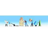 5 figurines d'ouvriers NOCH 36038