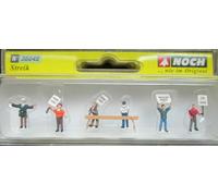 Noch 36045 Ensemble De 6 Personnages En Grève Échelle N 1:160
