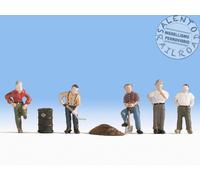 Noch 36114 Figurines Au 1:160 N - Ouvriers Routiers Au Travail Avec Outils