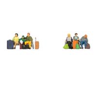 NOCH 36213 Échelle N Voyageurs Assis Avec Bancs Et Valises