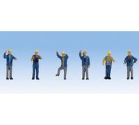 NOCH 36279 Échelle N Ouvriers Avec Casque De Protection (Époque III-IV)