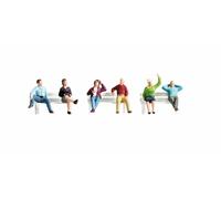 NOCH 36540 Figurines Scala N Pour 36540 Personnes Assises (Sans Bancs)