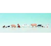 Noch - 36711 - Modélisme Ferroviaire - Animaux À La Ferme - 10 Figurines