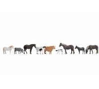 Noch - 36713 - Modélisme Ferroviaire - Animaux À La Ferme 9 Figurines