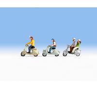 NOCH 36910 Échelle N Cyclomoteurs En Vespa (Pz. 4 Avec Trois Motos)
