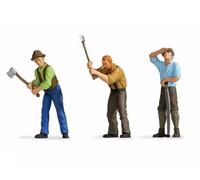 NOCH 3x bûcherons - échelle I 1/32 - NOCH 17133