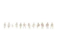 Noch Figurines TT 44985 – non peintes, assises et debout