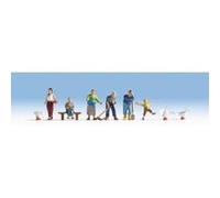 Noch - 45629 - modélisme - matériaux de surface - fermiers - 6 figurines + 3 animaux + accessoires G