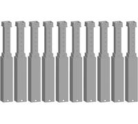 NOCH Piliers réglables Easy-Track 53943 – H0/TT/N, hauteur 80–138 mm – 10 pièces