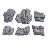 Noch – Modélisme ferroviaire 58452 – Pièces de roches structure de grès – 6 pièces