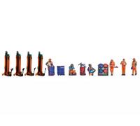 NOCH 6 figurines thématique "dépôt ferroviaire" - N 1/160 - NOCH 35900