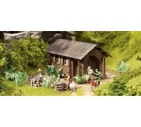 Noch - 65606 - Modélisme Ferroviaire - Cabane De Bûcherons - Coffret Thématique