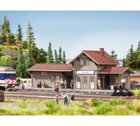 Noch - 66001 - Modélisme Ferroviaire - Bâtiment - Kit en Découpe Laser Petite Gare - Amtzell, Multiples