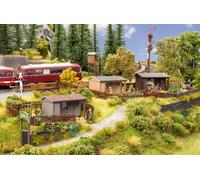 Noch 66803 - Chalets pour jardin d'ouvriers laser-cut - HO (1:87)