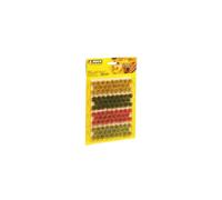 Noch Touffes d'herbe XL 07011 – Fleurissant 9 mm, 104 pièces, rouge/jaune/vert clair/vert foncé