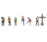 Noch Figurines imprimées en 3D Bergwander avec Croix Sommet – Modélisme ferroviaire échelle 1:160 (N)