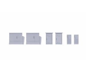 Noch Boîtes d'alimentation et de Distribution, Mini Kits de Construction découpés au Laser pour Le modèle H0, adapté aux scènes urbaines détaillées