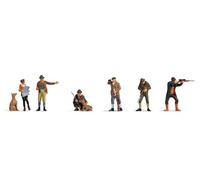 NOCH Chasseurs et forestiers, Figurines de modélisme, écartement TT pour des scènes forestières réalistes