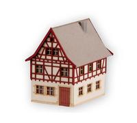 NOCH Dorf - Lot 3-teilig,Avec Maison à Ossature Bois,Campagne Et Cour-Bon,pour