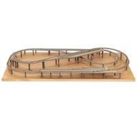 NOCH® Easy-Track Kit de Construction de trajectoire « Chemin de l'Albula » 1:160 N 200 x 100 cm pour modélisme ferroviaire, Divers