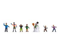 NOCH " Enfants Dans Neige ", Mobile Figurines Miniatures pour Winterdioramen