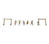 NOCH Enfants Sur Terrain de Football, Couleur Figurines Miniatures Tt , Ideal