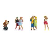 Noch® Ensemble de Figurines de touristes colorées à la Main - Kit de Photographie