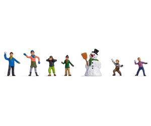 NOCH Ensemble de Figurines « Enfants dans la Neige », Parfait pour Les scènes d'hiver dans la Voie N