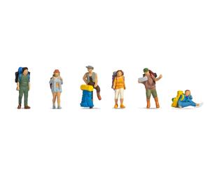 NOCH Figur Peint À La Main Homme Adulte Échelle 1:87 En Plastique