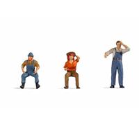 Noch Figurine miniature 17841 – Conducteurs de tracteur – Peintes à la main – O (1:43)
