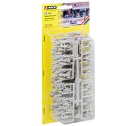 NOCH Figurines, 72 Pièce Modellbau-Figuren à Peindre H0 Parfait pour