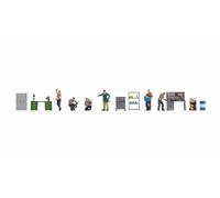 NOCH 16250 12-Pièces Set Équipement D'Atelier + Figurines NEU OVP 1:87
