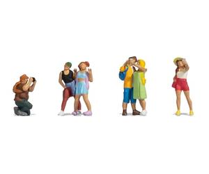 Noch® Figurines H0 « Touristes », colorées à la Main, échelle 1:87, idéale pour Le modélisme ferroviaire et Les dioramas