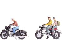 NOCH Motard, Figurines De Modélisme Peintes À La Main, Pour Échelle N Au 1:160