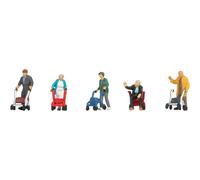 NOCH Figurines „Seniors Avec Déambulateur“, Modellbahn Retraités, H0 pour
