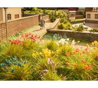 Noch Set d'aménagement du sol 6800 – Pré fleuri rouge, bleu, jaune, rose, blanc