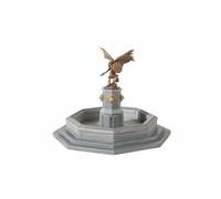 Noch – Fontaine de ville H0 – Valkyrie – Peinte à la main, 10 x 10 cm, modèle fini