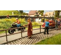 Noch Garde-Corps Simple, Accessoire Polyvalent de Train Miniature, idéal pour Les scènes Rurales et urbaines, pour écartement de Voie H0