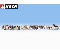 NOCH H0 16049 Mega-Spar Set "Animaux" (36 figurines) - NEUF + emballage d'ori...