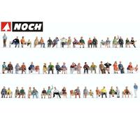 NOCH H0 18402 Mega-Spar-Set 60 figurines assises, sans bancs - NEUF + emballa...